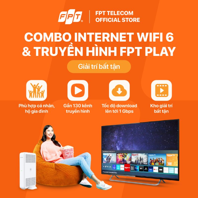 Combo mạng wifi 6 Truyền hình FPT