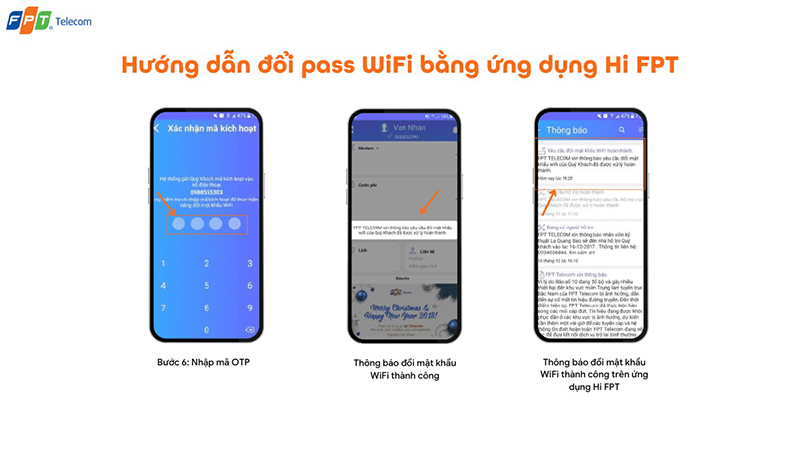 Các Bước Đơn Giản Đổi Pass Wifi FPT Trực Tiếp Trên Ứng Dụng Hi FPT